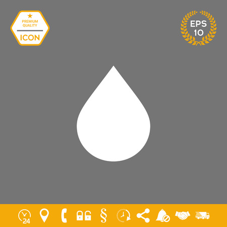 Drop symbol icon . Graphic elements for your designのイラスト素材
