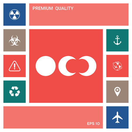 Phases of the moon icons . Elements for your designの写真素材