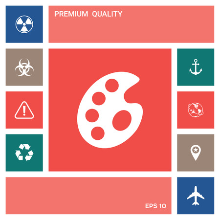 Palette for paints . Elements for your designのイラスト素材