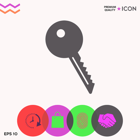 Key symbol iconの写真素材