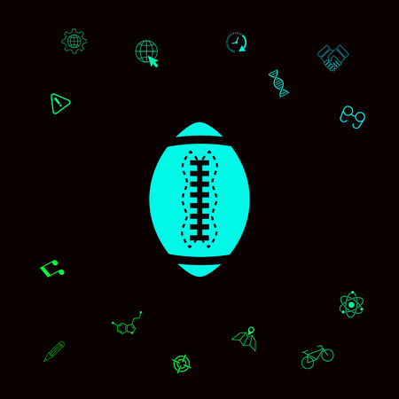 American Football Ball icon. Element for your designのイラスト素材