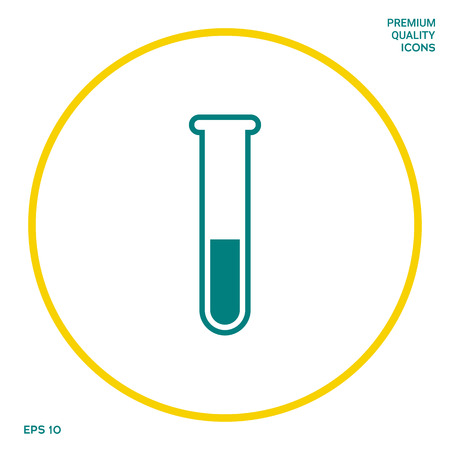 Test-tube icon symbol. Graphic elements for your designの写真素材