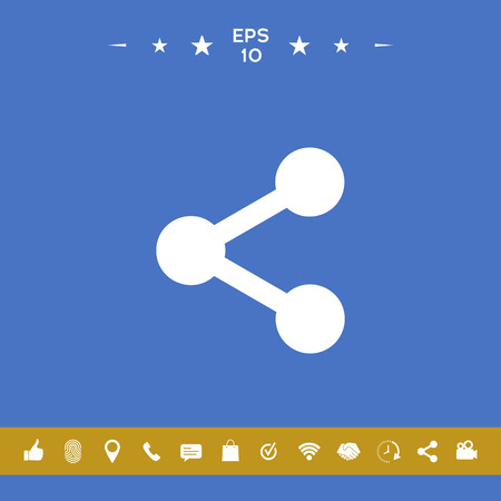 Share icon symbolのイラスト素材