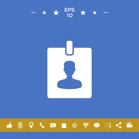 Badge symbol icon. Element for your designのイラスト素材