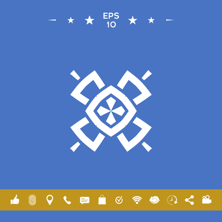 Geometric oriental pattern. Logo. Element for your designのイラスト素材