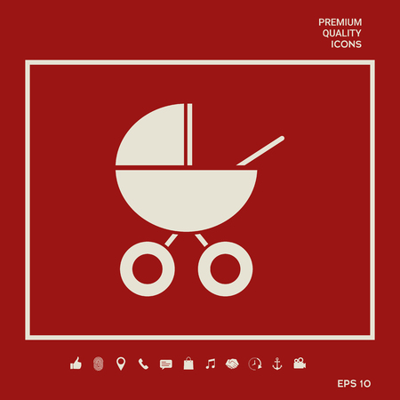 Baby carriage icon. Element for your designのイラスト素材