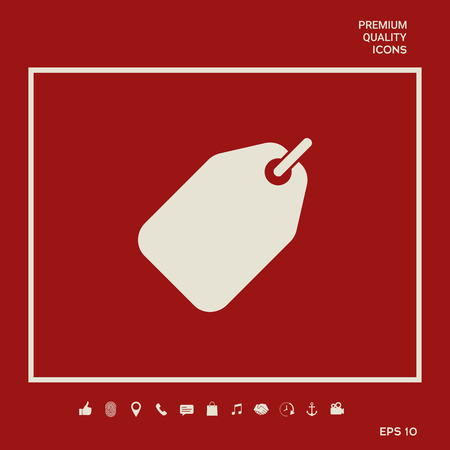 Tag symbol iconのイラスト素材