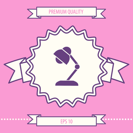 Table lamp iconのイラスト素材