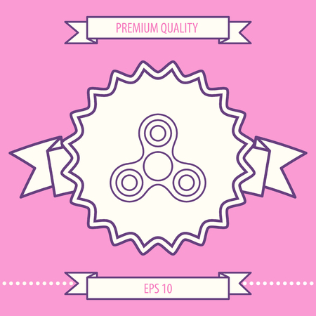 Tri Spinner line icon. Graphic elements for your designの写真素材