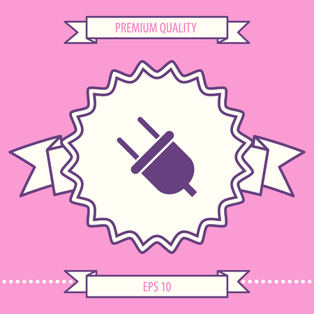 Plug symbol iconのイラスト素材