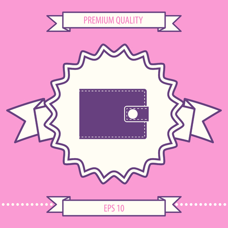 Wallet symbol iconのイラスト素材