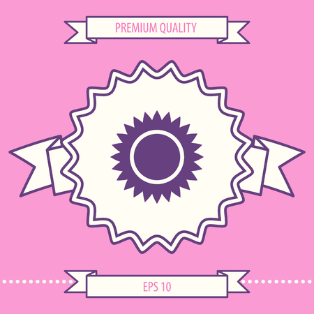 Sun symbol iconのイラスト素材