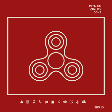 Tri Spinner iconのイラスト素材