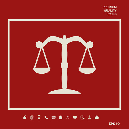 Scales icon symbolのイラスト素材
