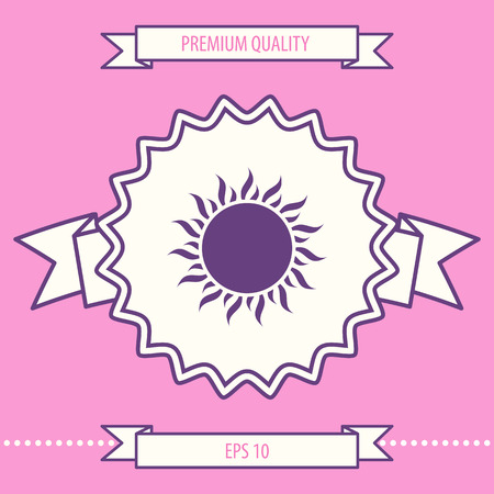 Sun symbol iconのイラスト素材