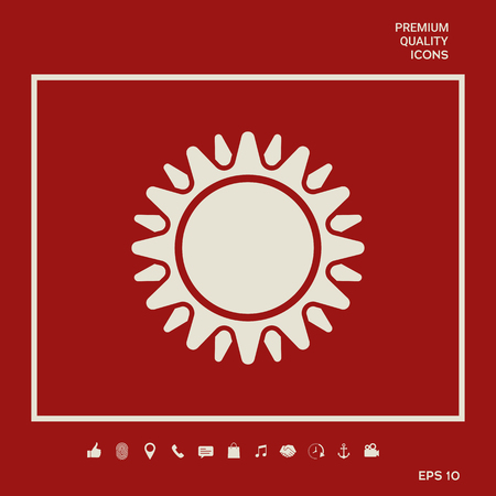 Sun symbol iconのイラスト素材