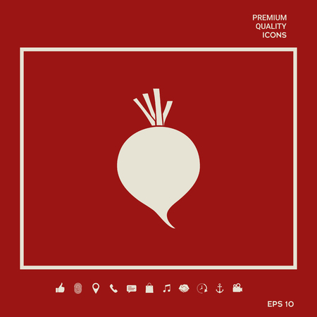 Beet root icon. Element for your designのイラスト素材