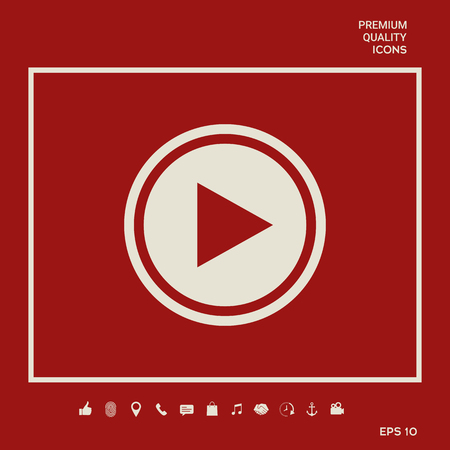 Play symbol iconのイラスト素材