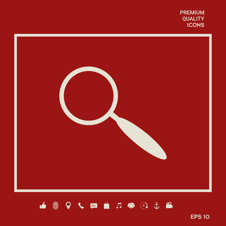 Search symbol iconのイラスト素材