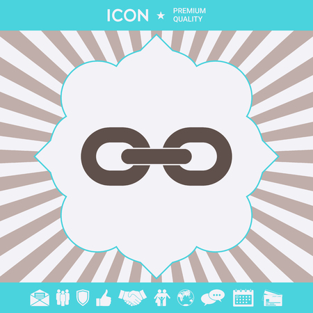 Link chain icon . Signs and symbols for your designtのイラスト素材
