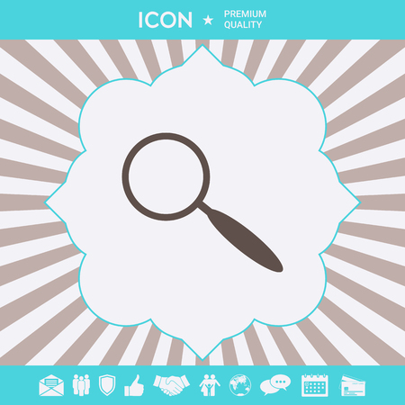 Search symbol icon . Signs and symbols for your designtのイラスト素材