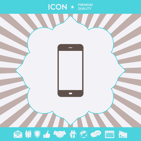 Business Phone with blank screen. Element for your designのイラスト素材