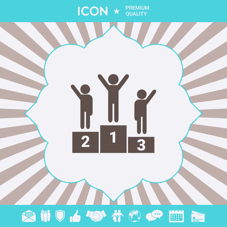 Pedestal podium icon . Signs and symbols for your designtのイラスト素材