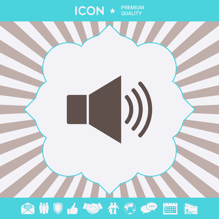 Volume web symbol icon . Signs and symbols for your designtのイラスト素材