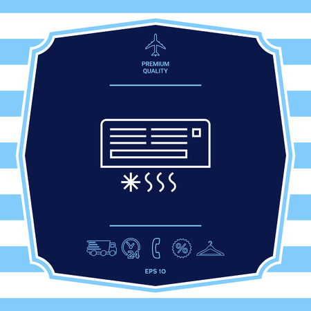 Air conditioning icon. Element for your design.のイラスト素材