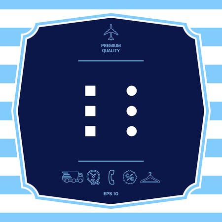 Menu icon for mobile apps and websitesのイラスト素材