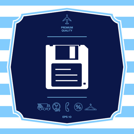 Floppy disk iconのイラスト素材
