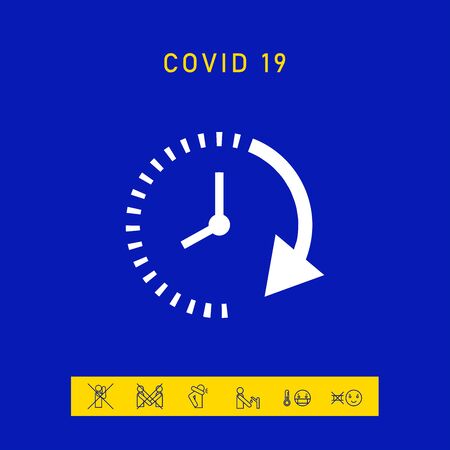Passage of time icon, elements for your designのイラスト素材