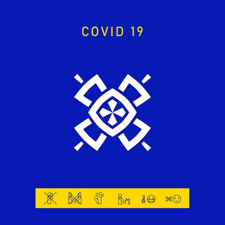 Geometric oriental pattern. Logo. Elements for your designのイラスト素材