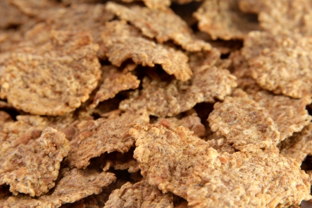 Close up of bran flakes  Selective focusの写真素材