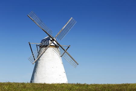 Windmill as farm's decoration of the countrysideの写真素材