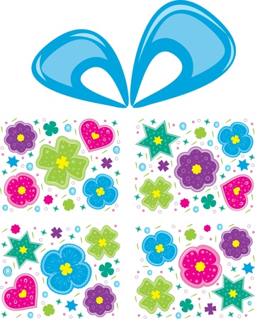 Big gift with blue bow.のイラスト素材