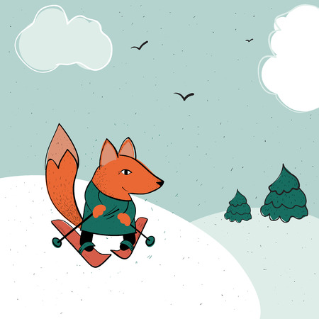 childrens in the style of hand-made graphicsのイラスト素材
