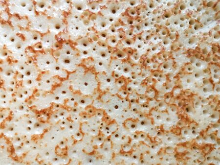 The texture of fried thin pancakeの写真素材