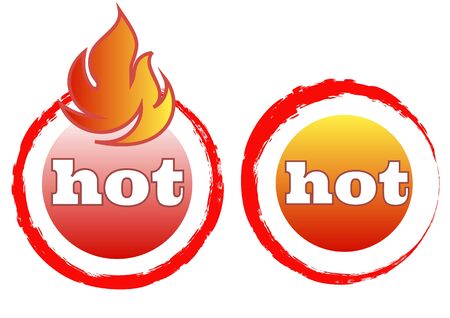 Hot price icons set. Circle tag template. Vector illustrationのイラスト素材