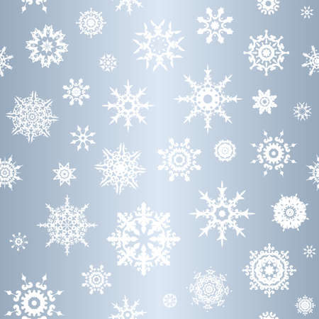 Snowflake seamless winter pattern. Vector colorful illustration.のイラスト素材