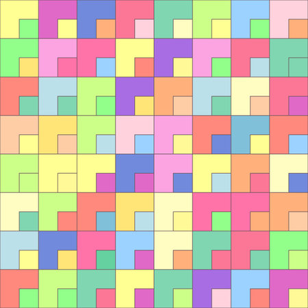 Vector colorful geometric seamless pattern. Mosaic texture concept. 057のイラスト素材