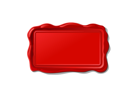 vector vintage isolated wax seal stamp shapeのイラスト素材