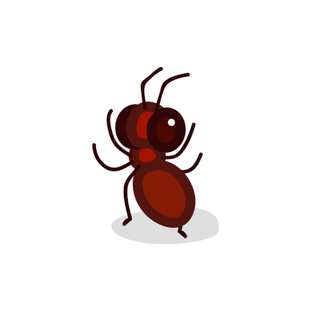 vector cute cartoon insect clip art Antのイラスト素材