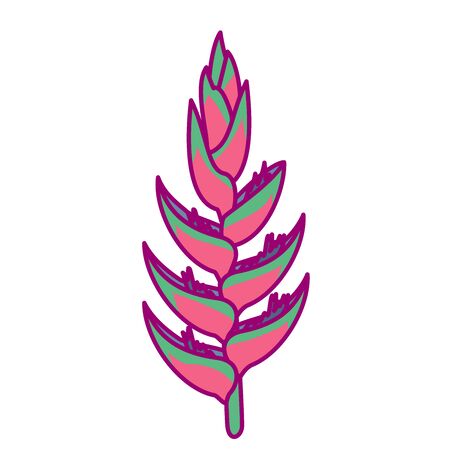 vector handdrawn cute plant clip art exotic flowerのイラスト素材