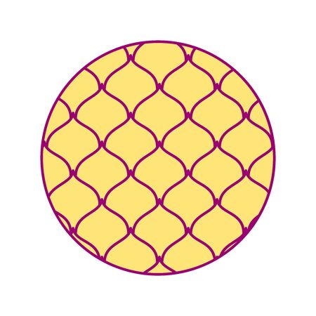 vector template round fruit. print for disposable tablewareのイラスト素材