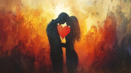 A profound exploration of heartbreak and loss capturing the depths of sadness and emotionの素材