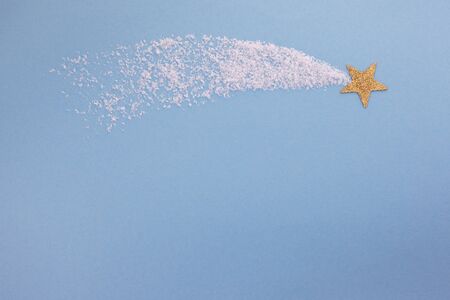star on blue background. christmas nativity sceneの写真素材
