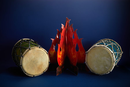 Happy Lohri festival of Punjab India, Lohri celebration background.