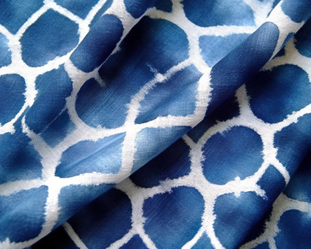 Tie dye pattern on cotton fabric. Generative Ai.の素材