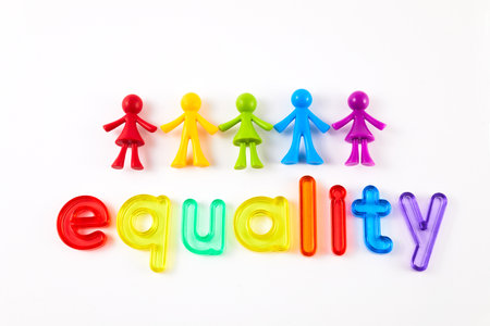 Equality And Diversity Concept. Male And Female Equal Rights.の写真素材